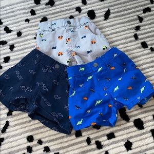 Three pairs of boy summer shorts